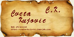 Cveta Kujović vizit kartica